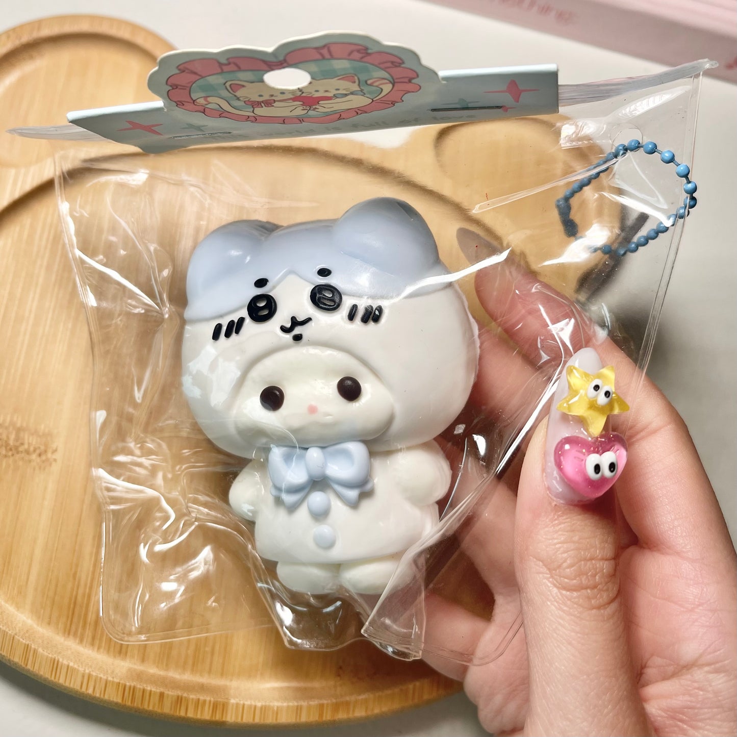 Calico Critters Bunny in Hachiware Costume Taba Squishy