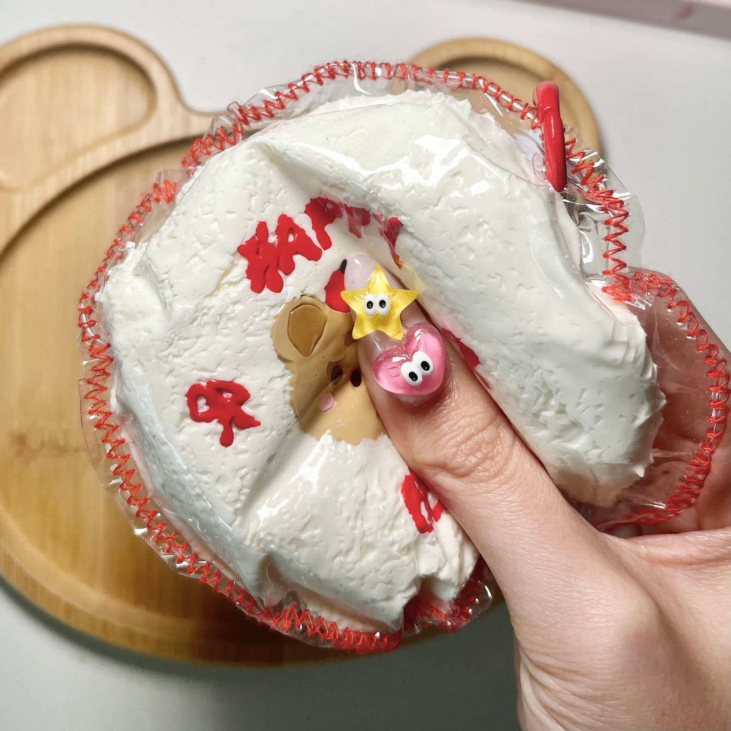 Teddy Bear Cake Taba Squishy