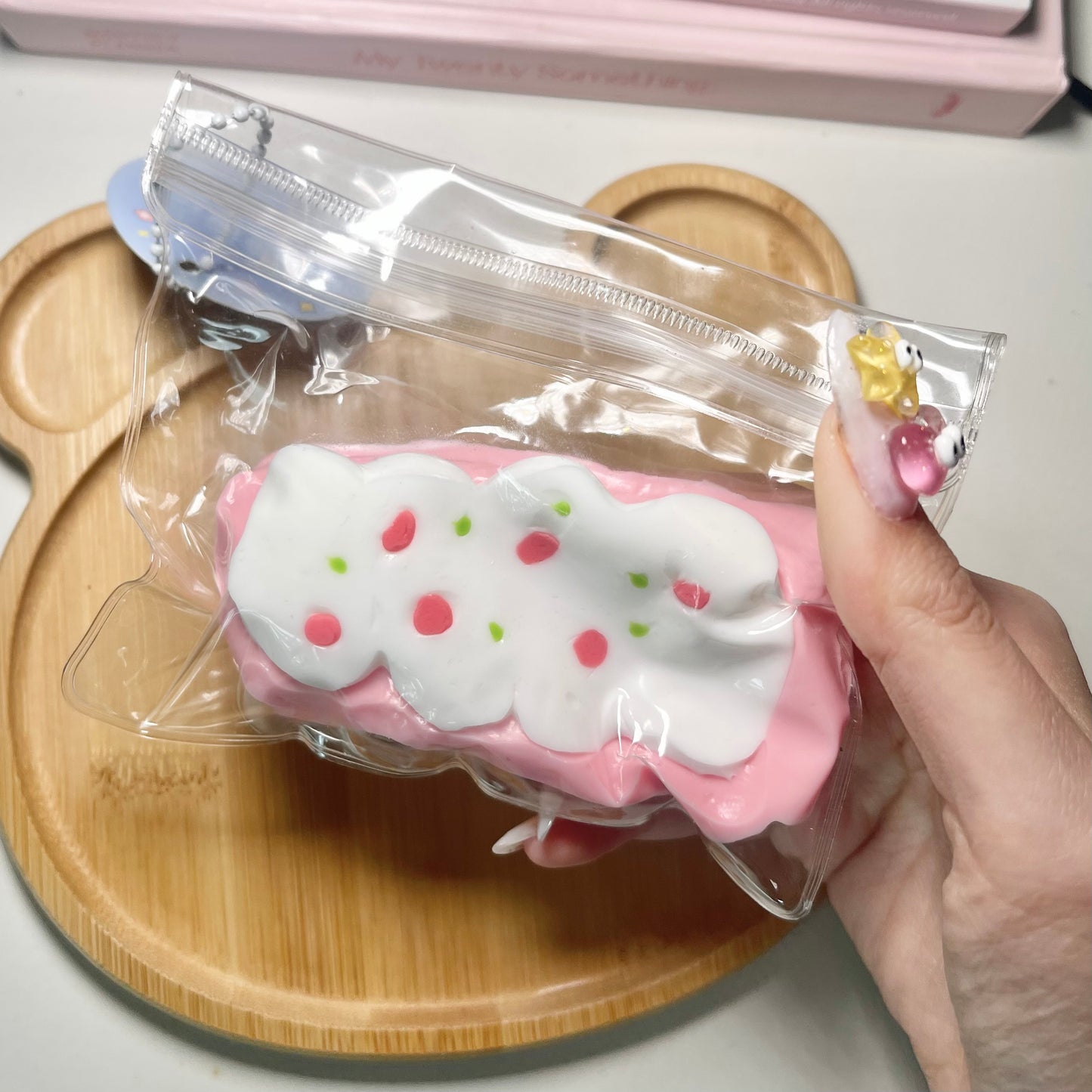 Strawberry Cake Taba Squishy