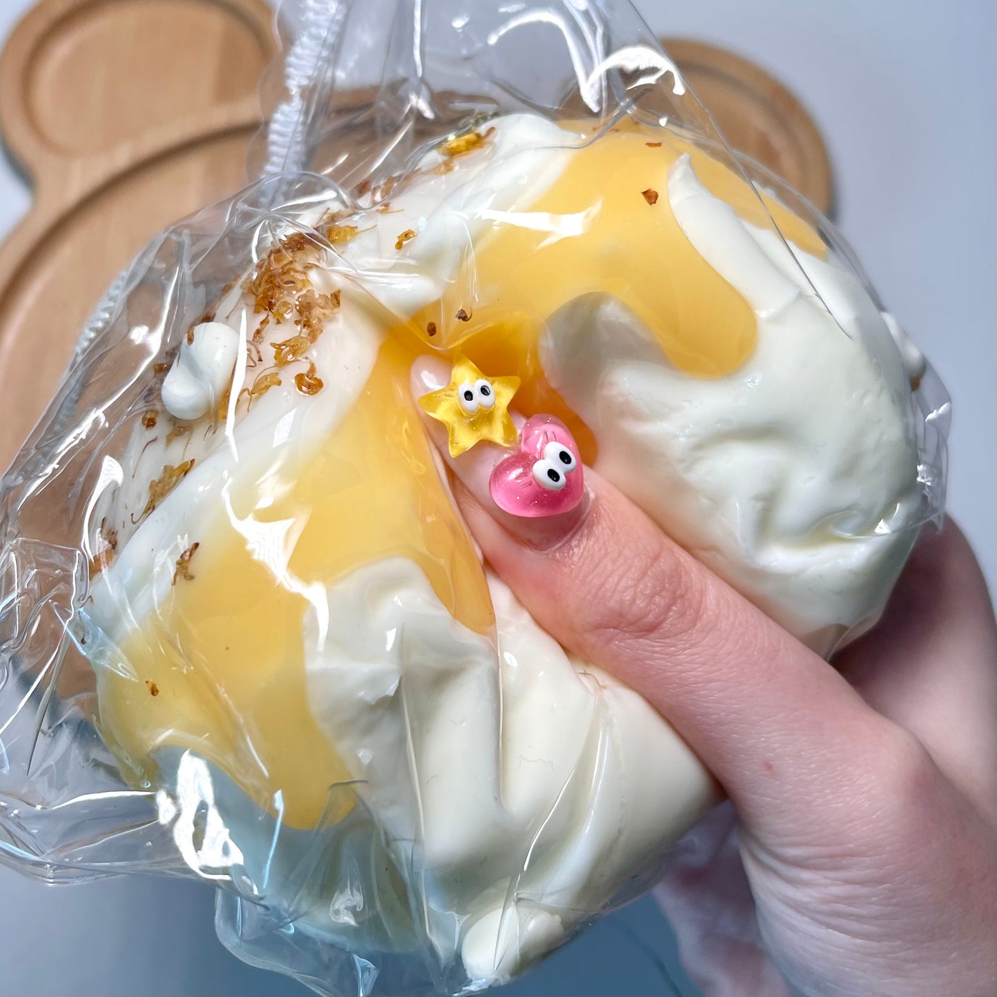 Handmade honey syrup cake taba squishy